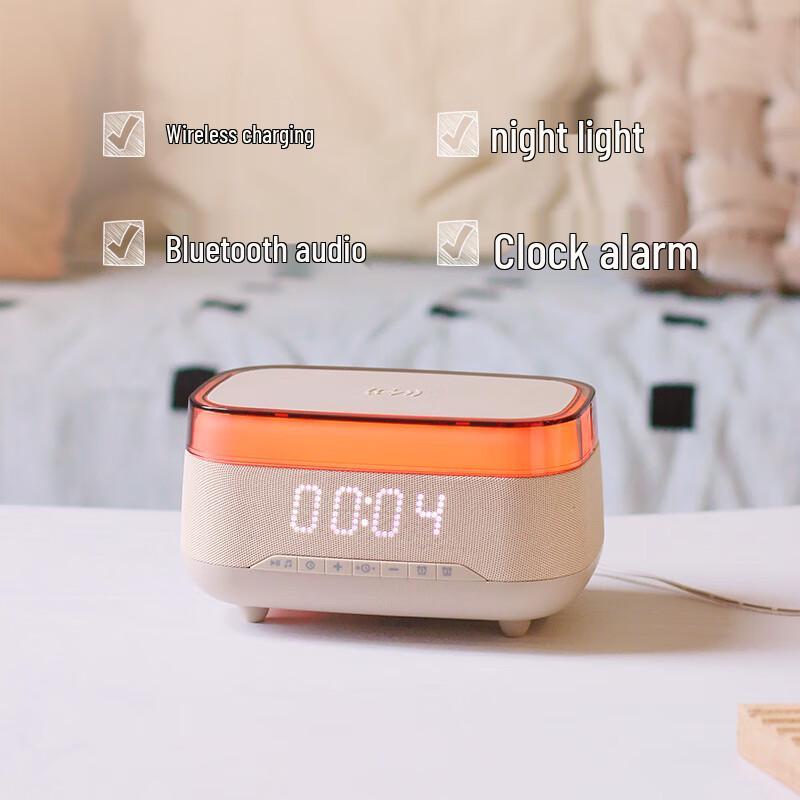 

Chaowei 6-in-1 Wireless Charger Alarm Clock Bluetooth Speaker