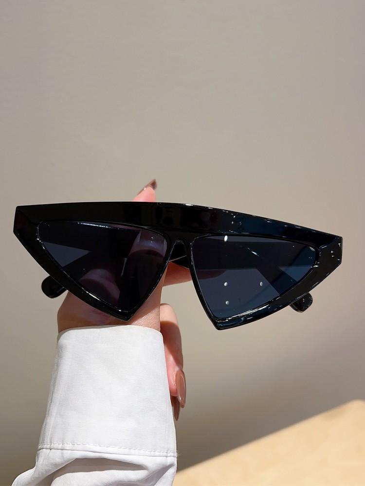 KAMMPT Triangle Shape Sunglasses Men Women Fashion Futuristic Goggle Eyewear Trendy Luxury Brand Designer UV400 Sun Glasses