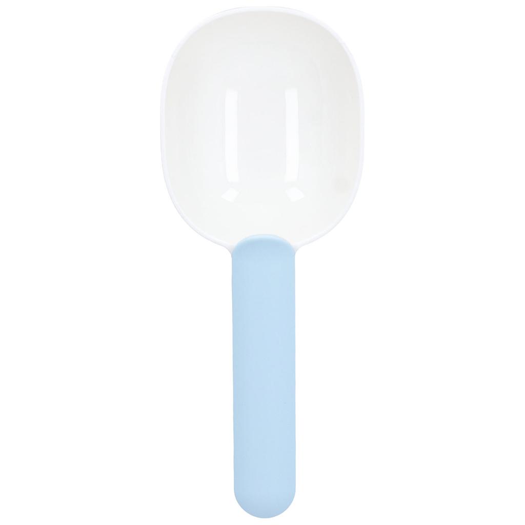 Tierfutterschaufel Verdicktes Plastik Sicher Robust Bequem Tierfütterungsschaufel für Hunde und Haustiere Weiß Blau