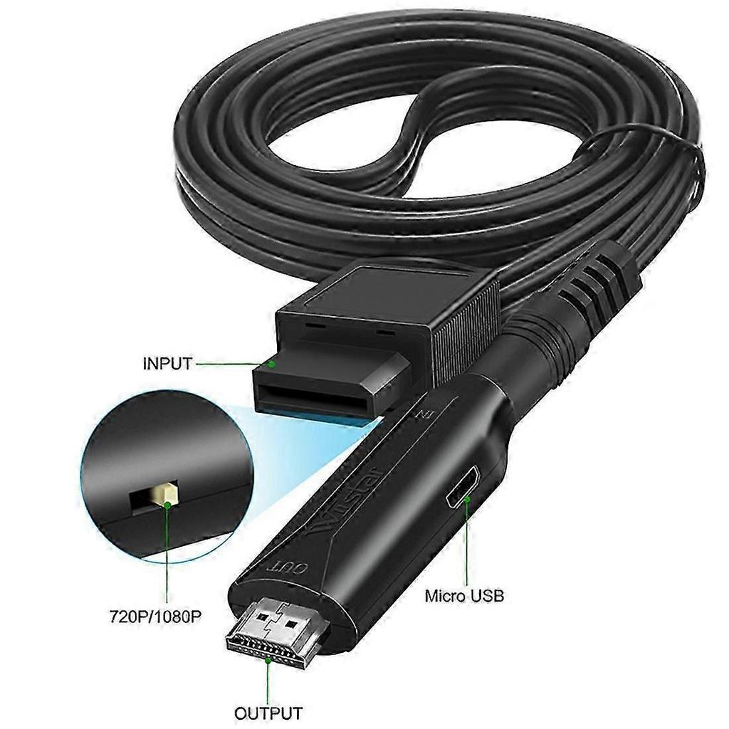 WIISTAR WII To HDMI-Compatible Converter Cable Wii 2 HDMI-for HDTV
