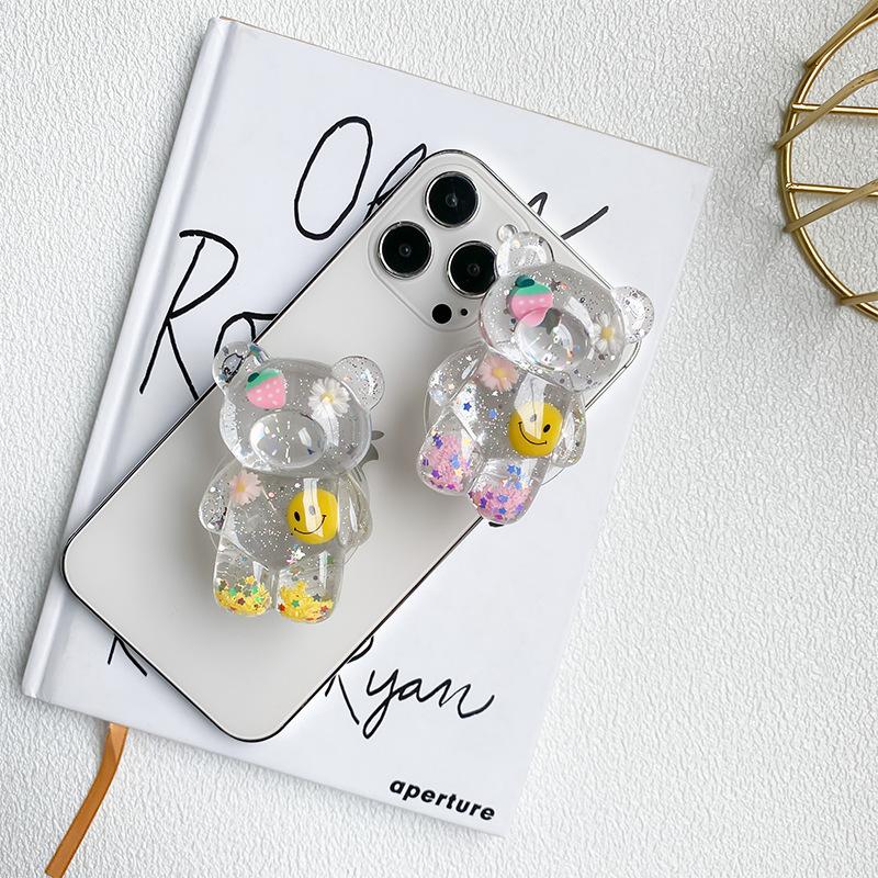

Bear Airbag Bracket Flower Xiaoqing Fresh Air Paste Retractable Desktop Stable Support Creative Cute Portable