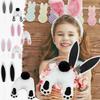 Easter Bunny Ear Butt Decoration Outdoor Yard Lawn Patio Pathway Spring Rabbit Ears Butt Garden Stake Ornament