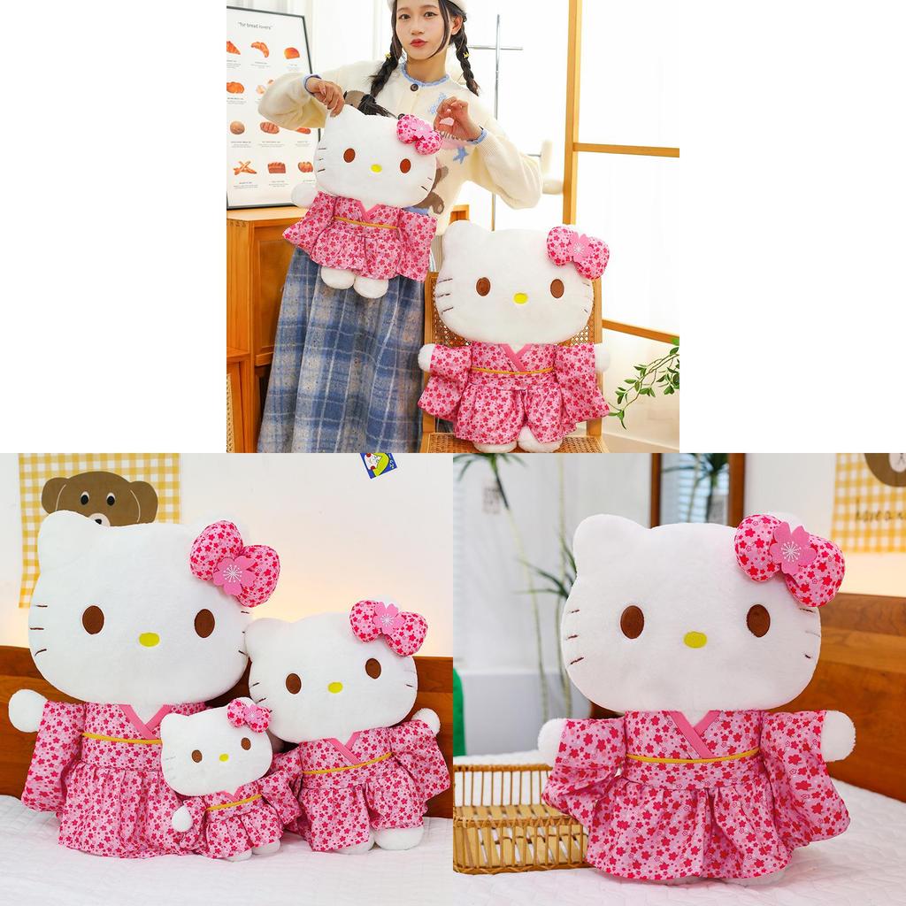 Sanrio Kt Cat Plush Toy With Sakura Kimono For Collectors And Gift Giving