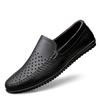 Men's shoes 2025 summer new fashion daily out one pedal simple lightweight lazy leather wear-resistant casual shoes