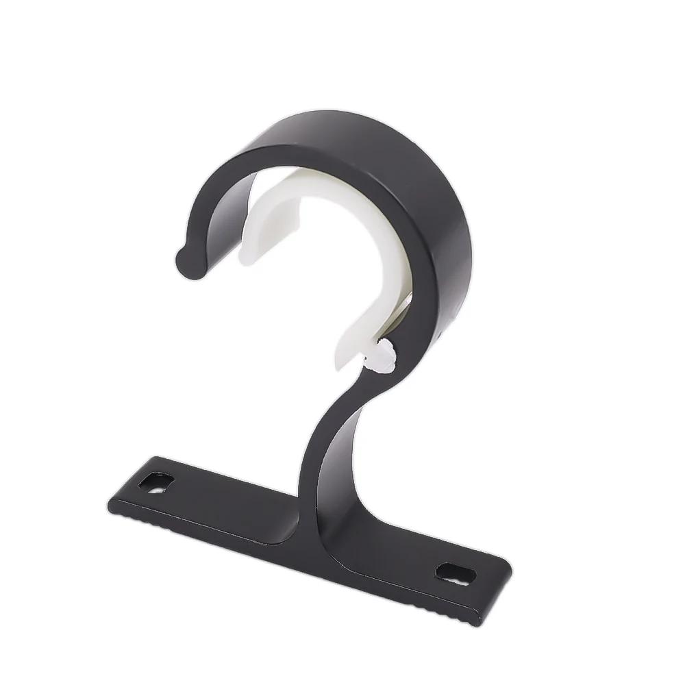 Starke Vorhanghalterung Römische Stange Aluminiumlegierung Kleiderstangenhalterung Zuhause Badezimmer Wandhaken Dekorative Accessoires