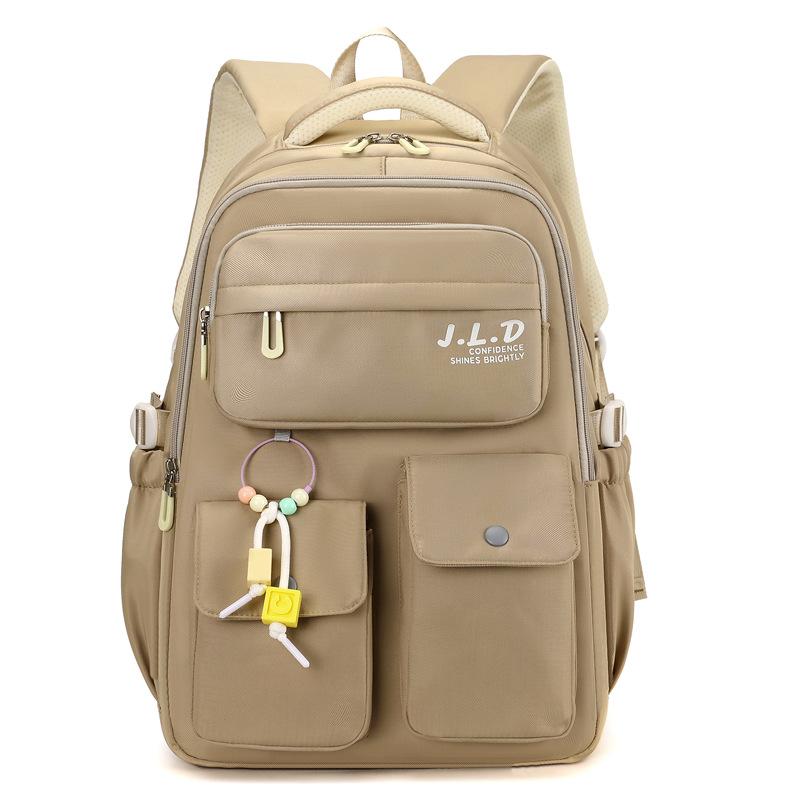 New Student Backpack for Junior High School Students Large Capacity Backpack for Primary School Students Schoolbag for Female Spine Protection