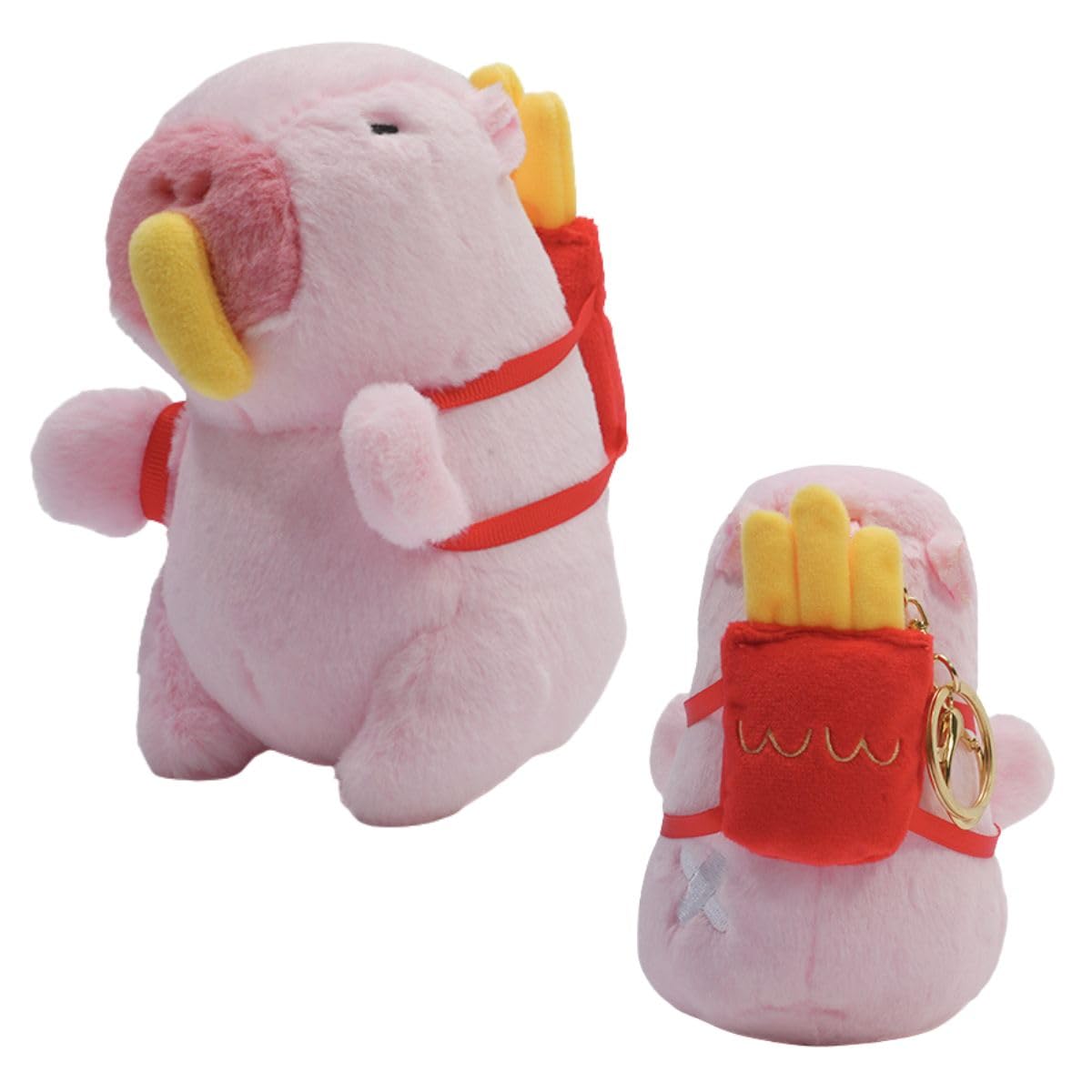

Clearstone Capybara Plush Keychain, Chavimaru Potato, 13cm, Pink