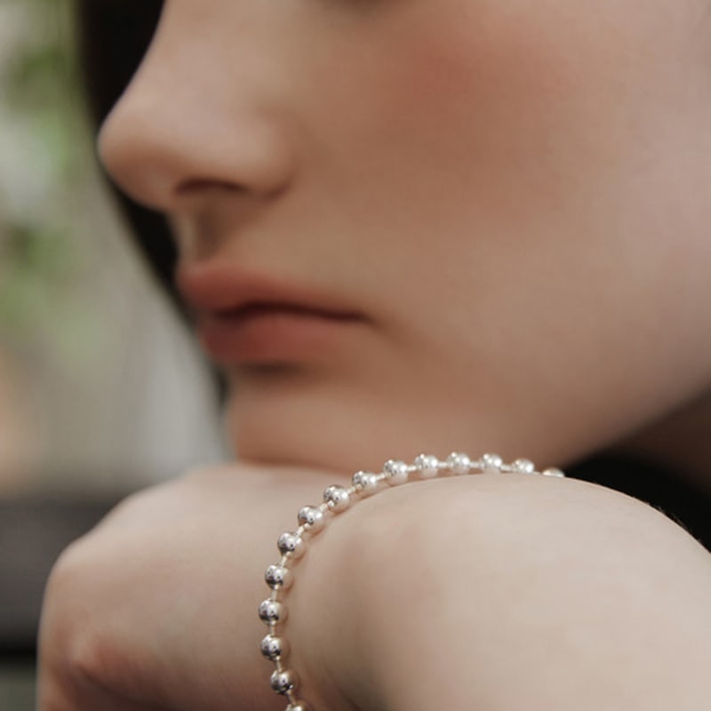 Tatiana (925 Silver) Tag Ball Chain Bracelet BR2192