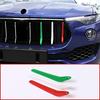 LLKUANG Front Grill Decoration Strips Trim Compatible with Maserati Levante 2016 2017 2018 2019 2020 2021 Car Grille Insert Trims 3PCS