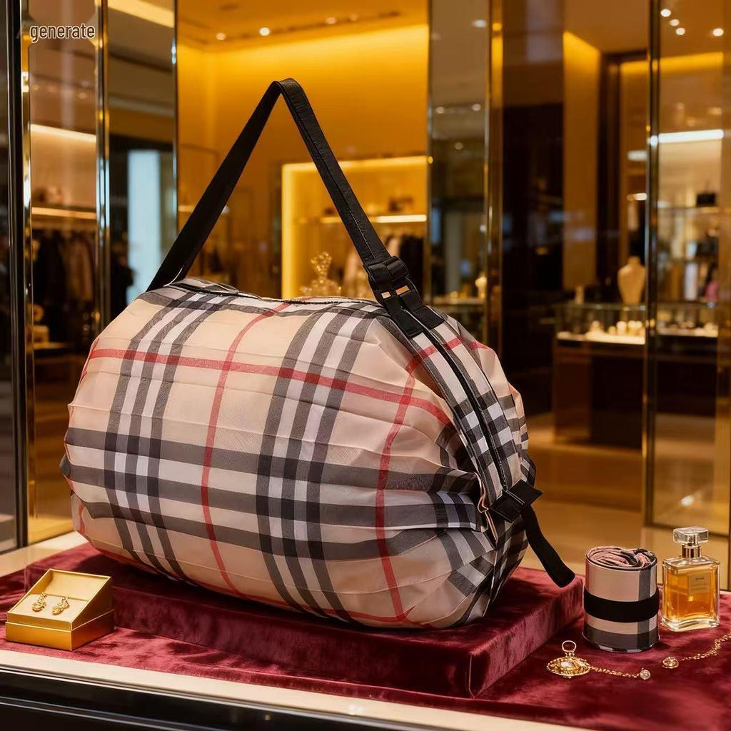 Miljövänlig japansk hopfällbar axelväska – Bärbar, Förstärkt matkasse & Resväska