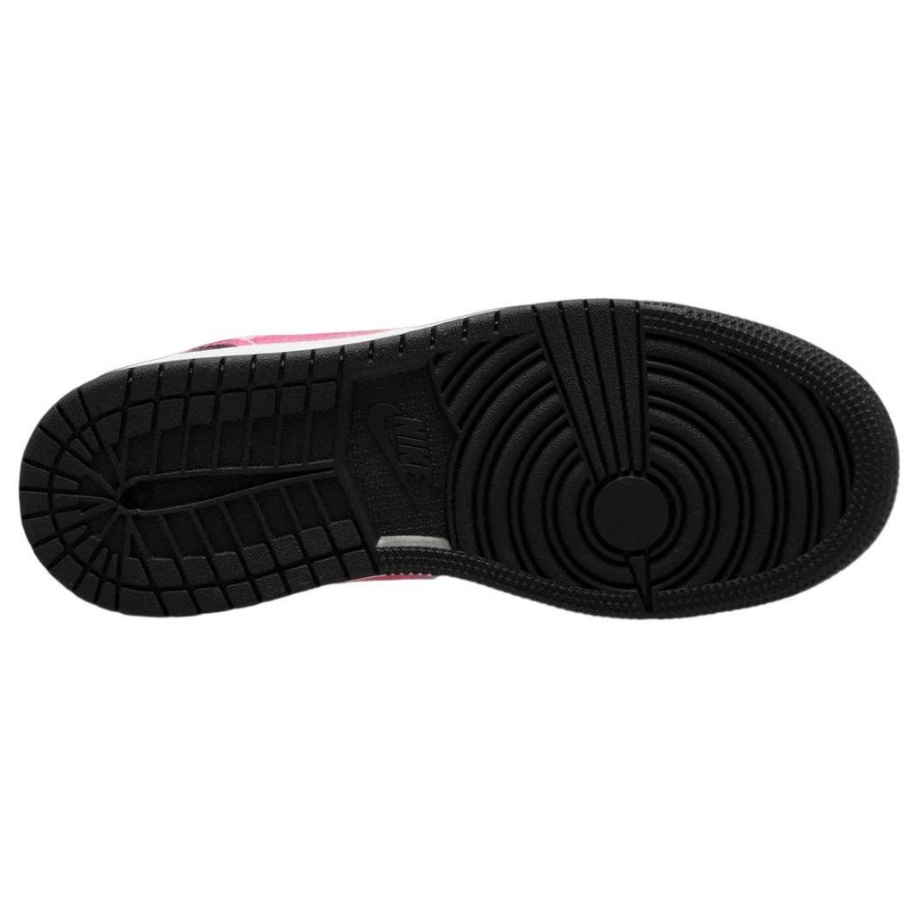 Air Jordan 1 Low GS Fierce Pink Çocuk Spor Ayakkabı Siyah Beyaz DZ5365-601