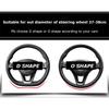 For Cadillac Escalade Deville DTS SRX XT4 XT5 XTS ATS BLS CT4 CT5 CT6 CTS SLR SLS Car Carbon Fiber Leather Steering Wheel Cover