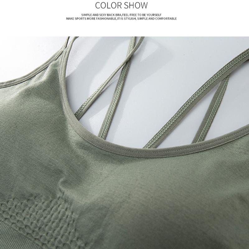 Beautiful Back No Steel Ring Sports Bra Quick-drying Shock-proof Running Fitness Sports Underwear Large Size Bra Women Vest