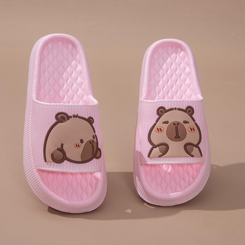 CM thick bottom EVA cool slippers men and women summer couple fashion home cute cartoon outer wear TEMU