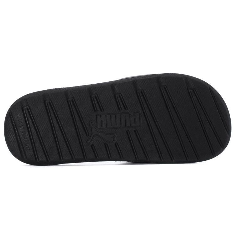 Puma Cool Cat Lightweight Rubber Slide Sandals Women Footwear Black Silver 371017-02