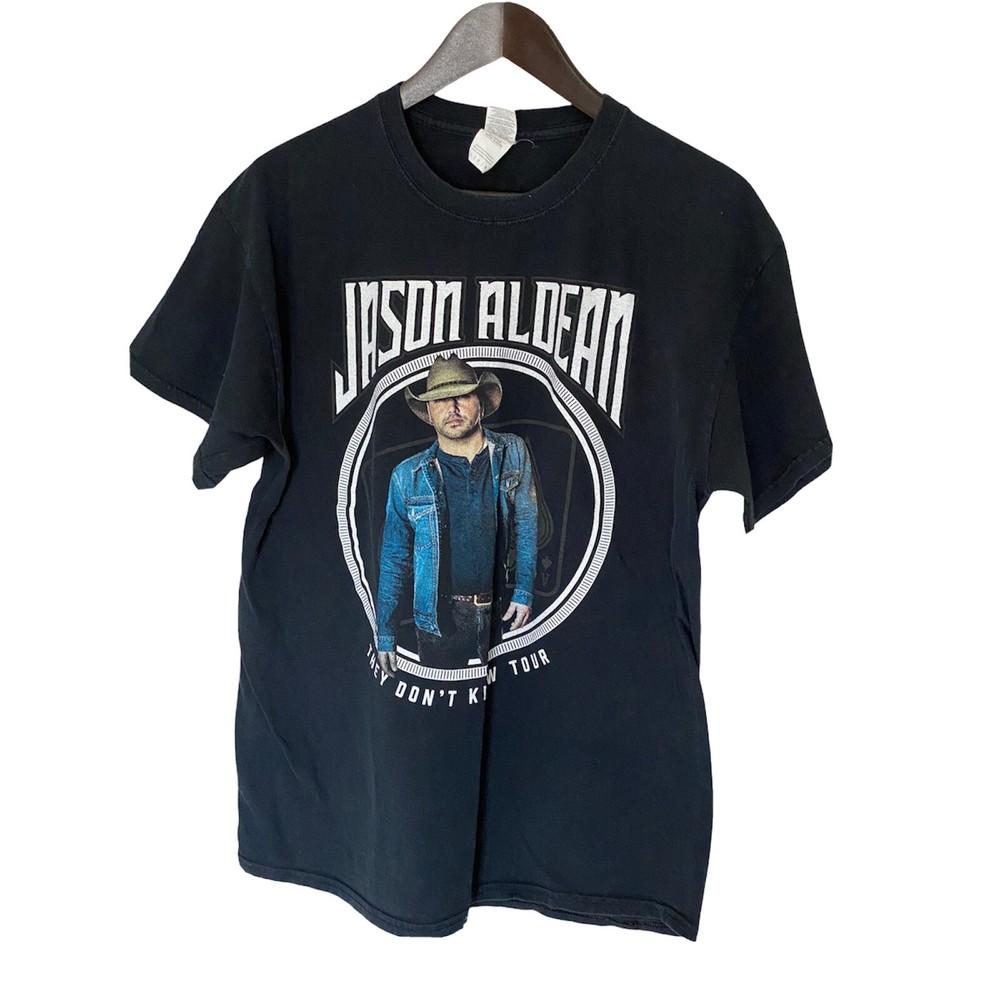 Jason Aldean They Don t Know Tour T-shirt Adult Large Black Music Band Gildan XXXXL