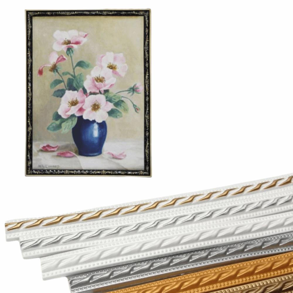 Faux Embossed Self-adhesive Line Trim 1M Length Faux Embossed Wall Border  Door Trim