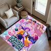 1pc K-pop Demon Hunters Rug Home Carpet Decoration Office Decor Gift Living Room Bedroom