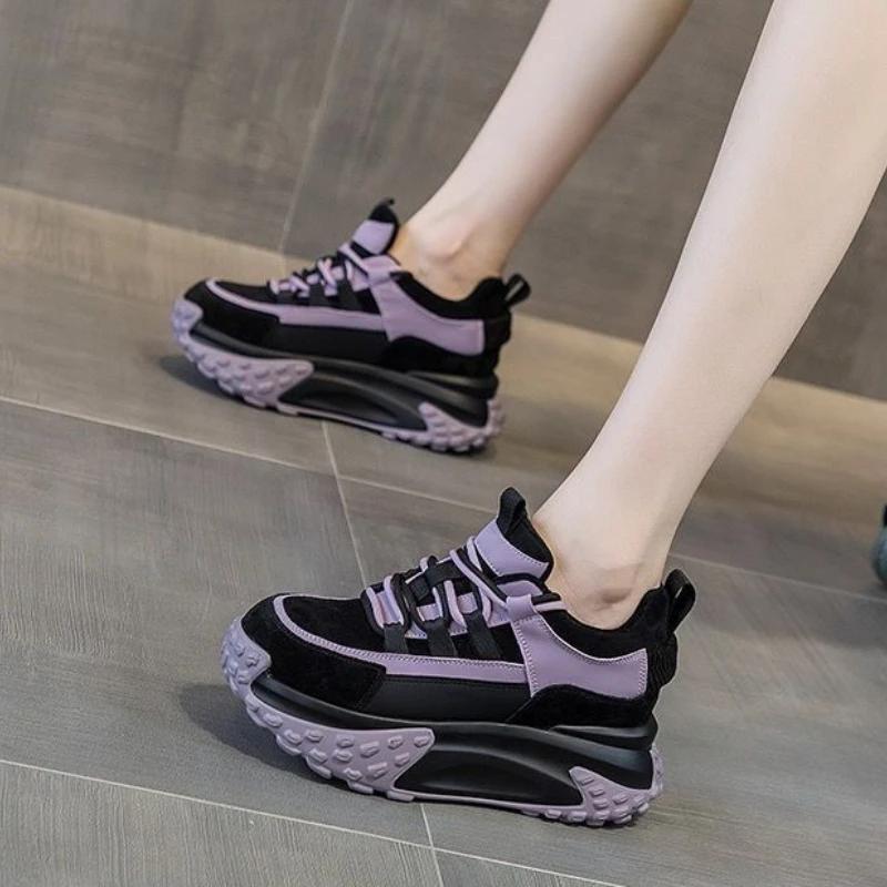 Women's Athletic Shoes Casual Black Sports 2025 New Ladies Footwear Sneakers In Fashion 39 High Quality Vulcanized Shoe Trends H