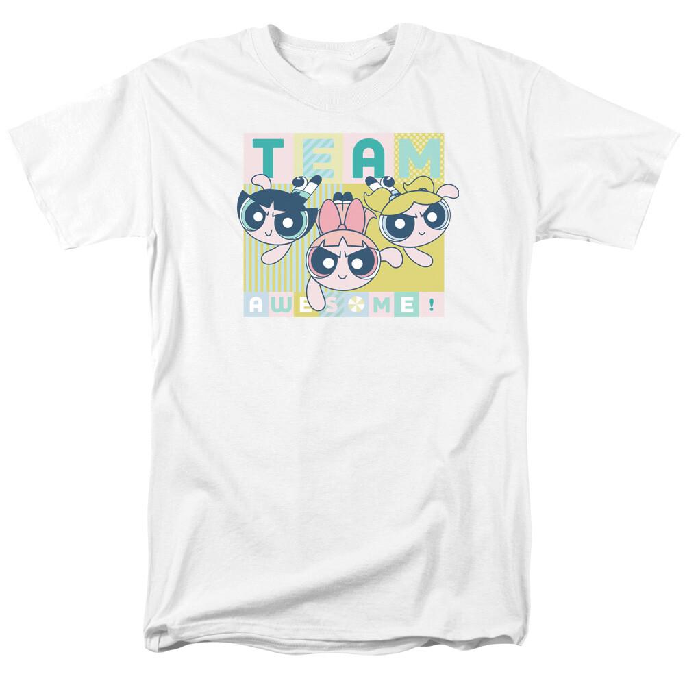 Powerpuff Girls Awesome Block T Shirt Mens Licensed Cartoon Merchandise White XL