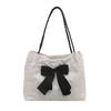 Large capacity bow sweet beautiful women bag new fashion beautiful shoulder bag student class commuting tote bag