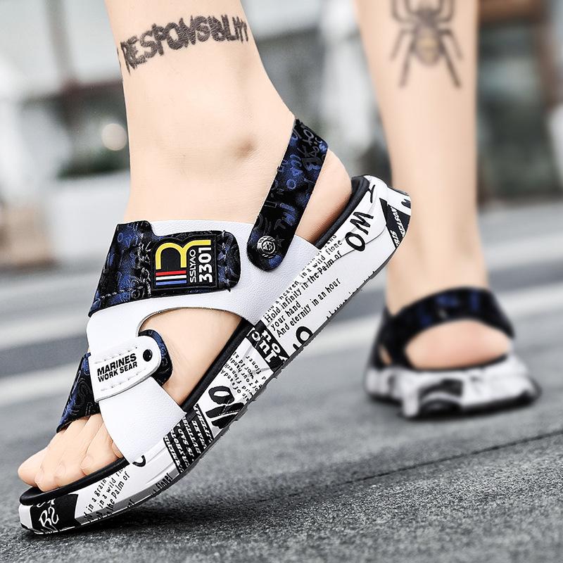 Men's shoes sandals 2024 new popcorn slippers summer cool beach casual versatile cool slippers live broadcast explosion