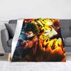 My Hero Academia Blanket Fleece Summer Anime Multi-function Lightweight Throw Blanket for Home Car Bedspreads