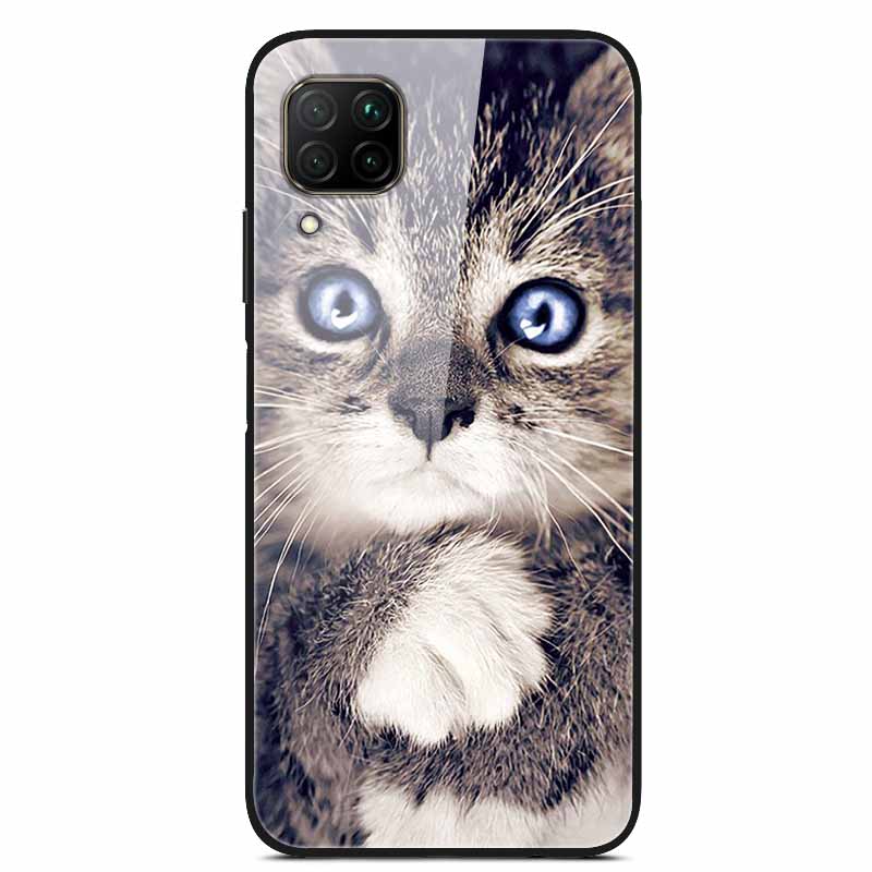 Luxury Cover Case for Huawei P40 Lite Tempered Glass Cover for Huawei P40 Lite E Phone Case for Huawei P 40 Lite Coque P40Lite E