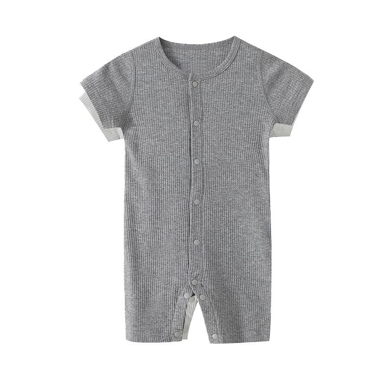 Baby Jumpsuit, Thin and Breathable, Summer Clothing for Small-Month-Old Babies, Modal Seamless Short-Sleeved Summer Jumpsuit