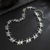 Ingemark Punk Geometric Pentagram Pendant Choker Necklace for Men Hip Hop Sliver Color Necklace Men Fashion Street Jewelry Gift