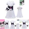 Children's Kurumi Dress European And American Style White Color Polyester Milk Silk Fabric