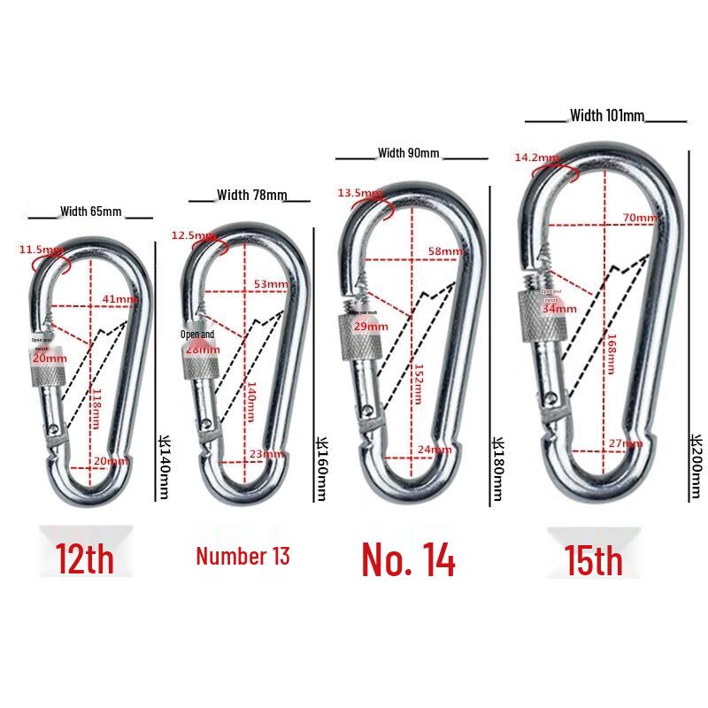 Multi-Purpose Outdoor Spring Snap Hooks