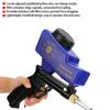 Portable Gravity Type Anti Rust Pneumatic Sandblasting Gun Sand Blaster Remove Rust Spot Blue