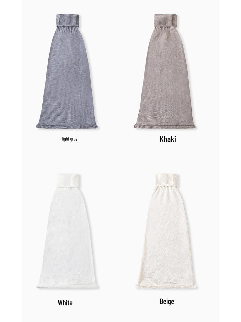 Solid Color Women's Ruffle Leg Warmers - Knitted, Versatile, Flared, Hot Girl Style Long Socks for Spring and Autumn.