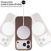 Magsafe Original For iPhone 17Pro Max Magnetic Cowboy Texture Leather Wireless Charging Phone Techwoven Case for iPhone 17Air 16 14 13 Pro Max 15 Plus