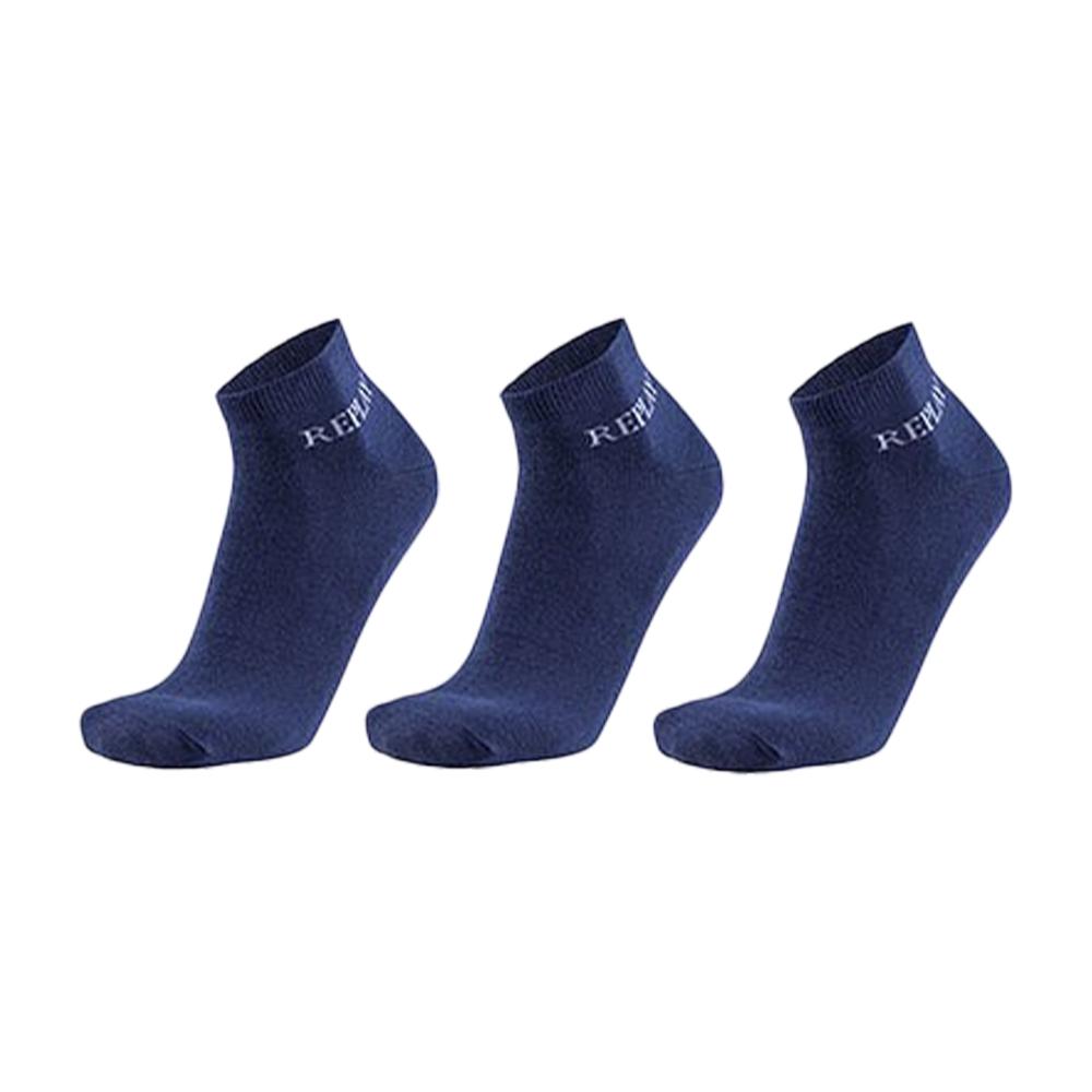 Replay Unisex Adult Banderole Low Cut Socks (Pack of 3)