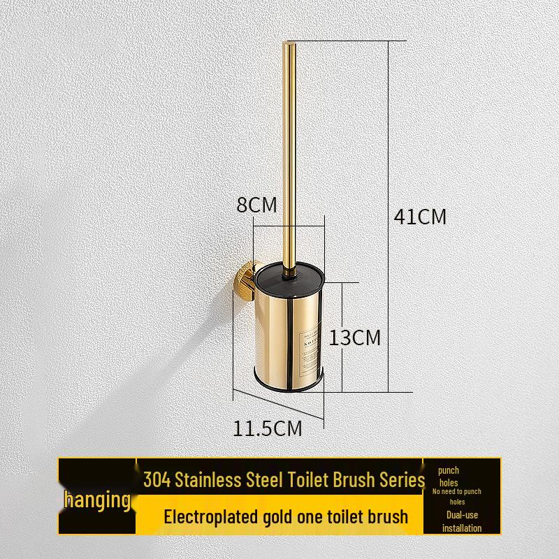 Nerezová ocel Stojací sada WC štětky - Štětka pro čištění bez mrtvého úhlu