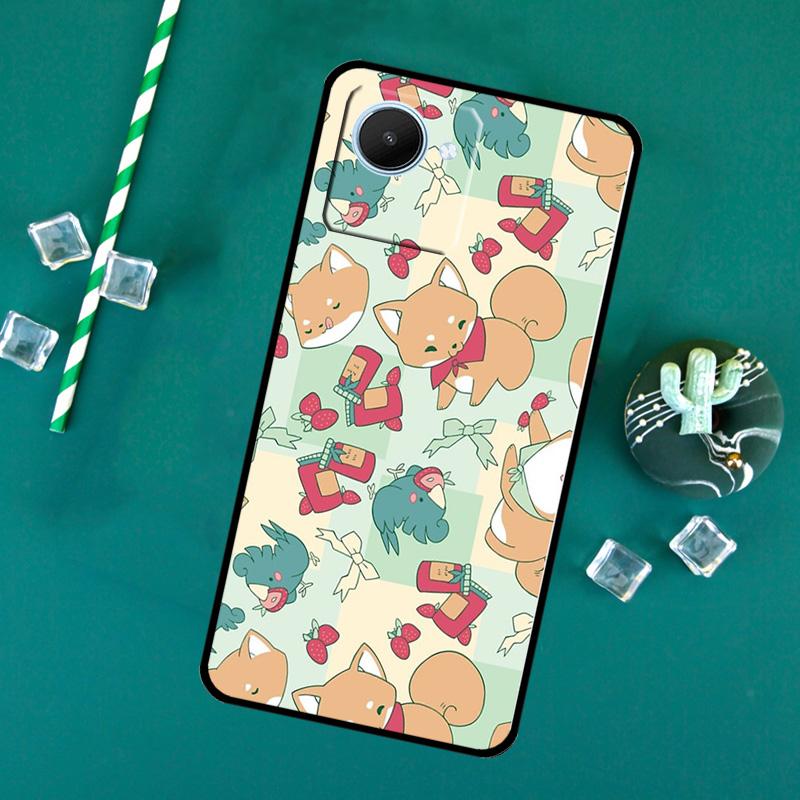 

Animal Cartoon Akita Dog For Realme 15 14 13 12 11 10 Pro Plus C65 C67 C63 C61 C55 C51 C53 C35 C75 GT6 GT7 Pro Case Realme 11 Pro Plus