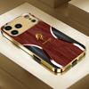 Classica Lusso Di Fascia Alta Custodia per Telefono Vetro Galvanizzato TPU Custodia per Telefono per iPhone 17 16 15 14 13 12 11pm Pro Plus Resistente alle Cadute