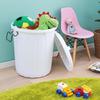 Iris Ohyama Trash Can Soft Pail 45L White PE-45L