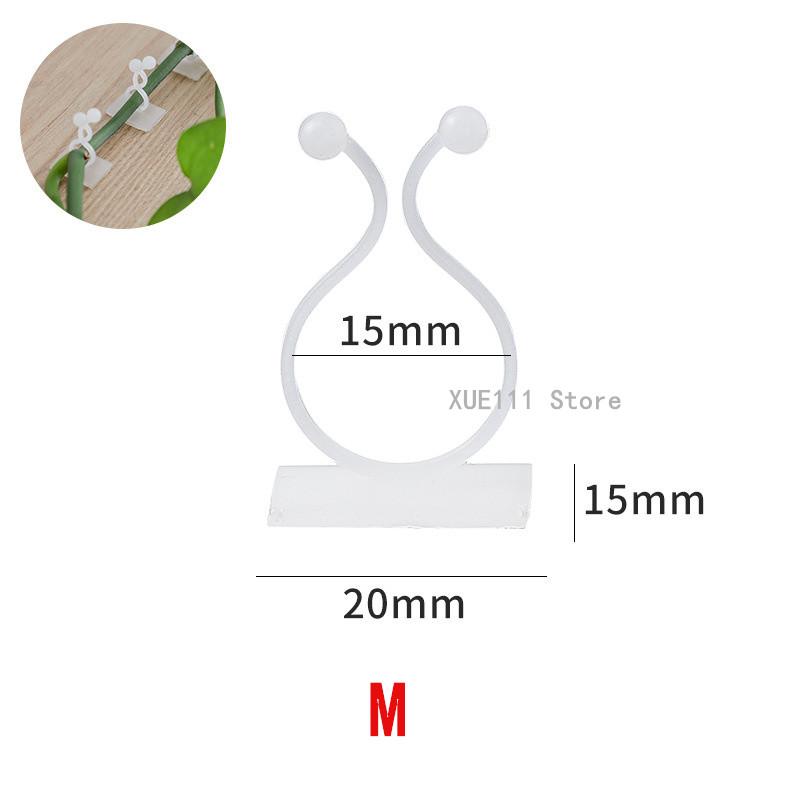 10/50/100pcs Home Garden Plant Climbing Wall Fixture Clips Rattan Vine Fixer Self-Adhesive Plant Climbing Wall Fixed Buckle Hook
