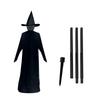 Light-Up Witches with Stakes Halloween Decorations Outdoor Holding Hands Screaming Witches Sound Activated Sensor Decor Dropship