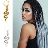 5Pcs/set Silver Metal Hair Rings Braid Dreadlocks Bead Hair Cuffs Dread Tube Charm Dreadlock Hair Accessories Extension