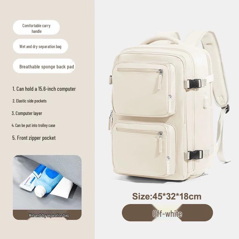 

Li Shen Unisex Large Capacity Laptop Travel Backpack