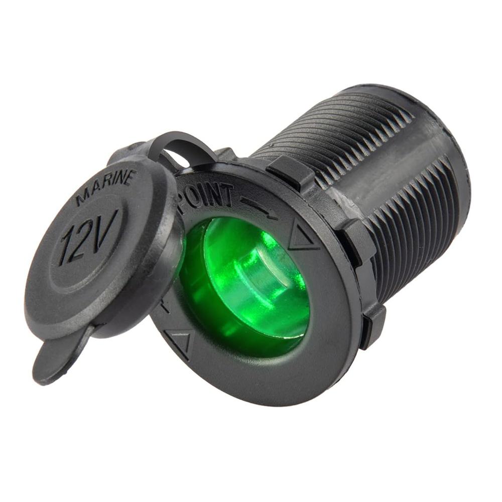 Car Cigarette Lighter Socket 12V 24V Adapte Plug Motorcycles Cigar Jack Multi Socket for Marine Boat Motorcycle Truck RV ATV