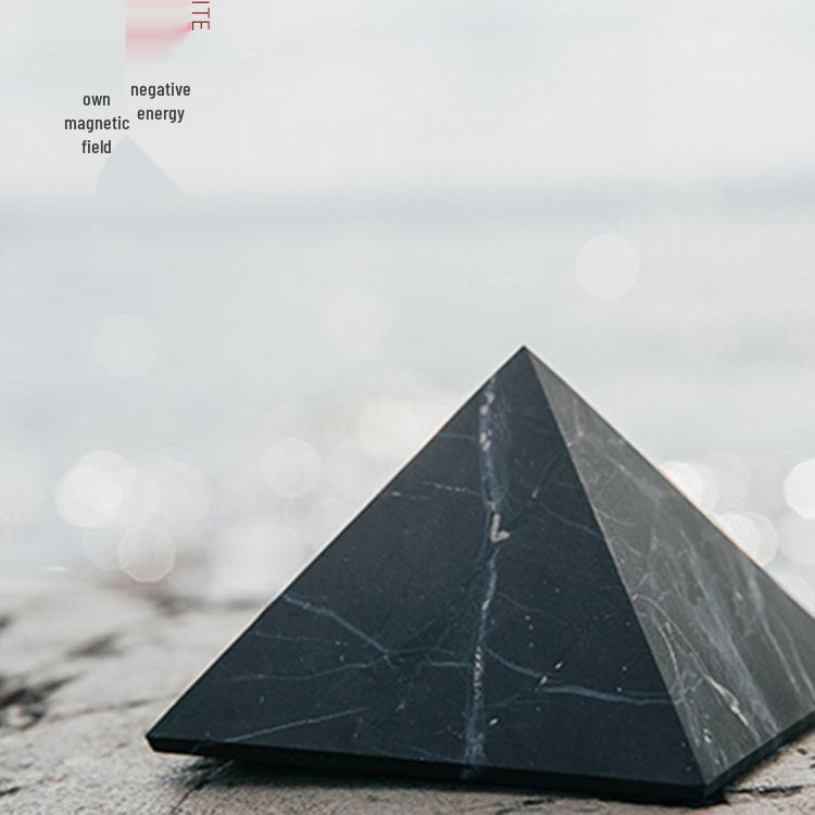 Shungite Pyramid: EMF Reducing Ornament
