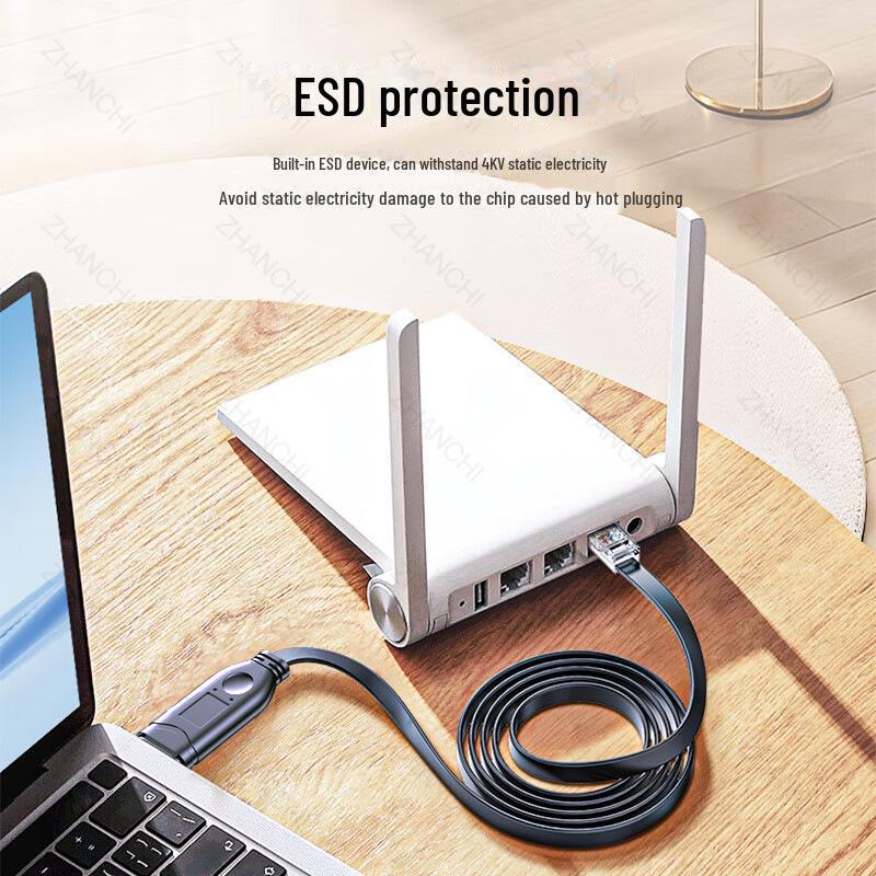 FT232 Industrial Serial Console Debugging Cable: USB-C To RJ45, Compatible with Cisco & Huawei.