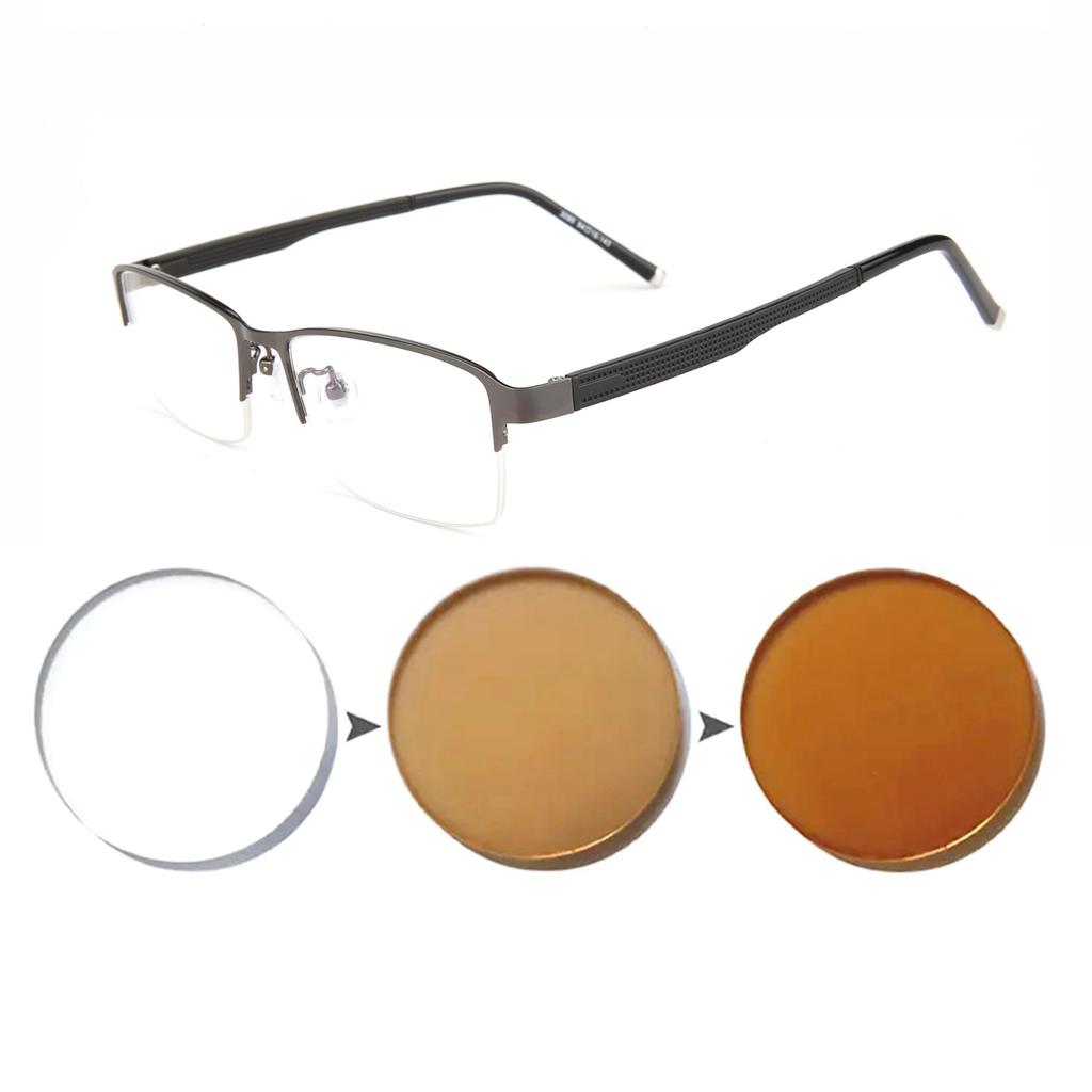 Photochromic Eye Glasses Men Women Myopia Eyeglasses Finished Glasses Students Short Sight Eyewear 0 -0.5 -1 -1.25 -1.5 -1.75 -6