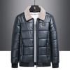 Leather Jacket for Men's PU Leather Middle-aged and Elderly Business Casual Jacket Spring and Autumn Men's Leather Jacket