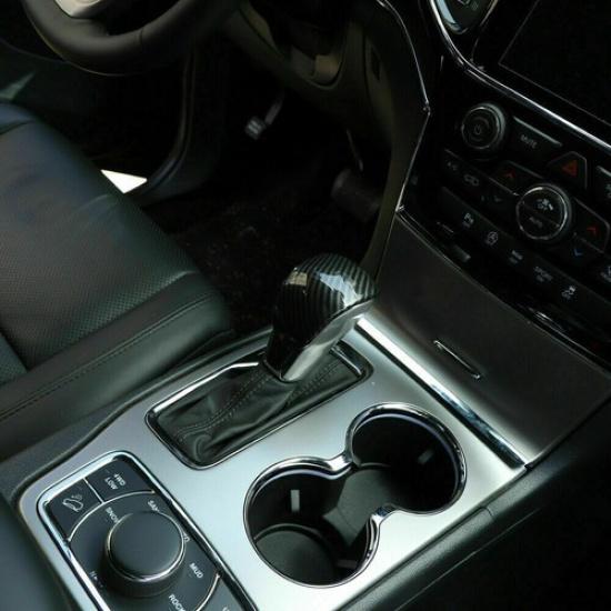 Gear Shift Knob Cover Shifter Cap Frame for Jeep Grand Cherokee 2017-20 Interior
